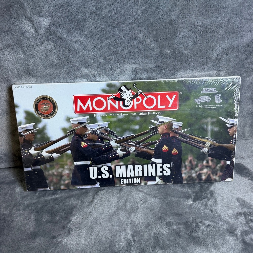 Monopoly US Marines Edition Board Game Collector's Edition USAopoly New Sealed